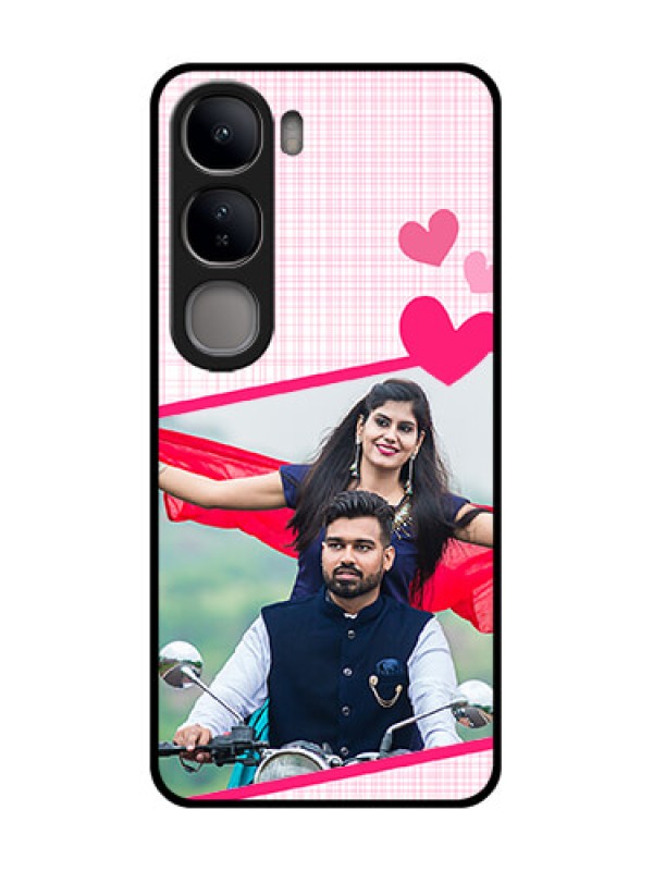 Custom Vivo Y300 5G Custom Glass Phone CaseLove Shape Heart Design