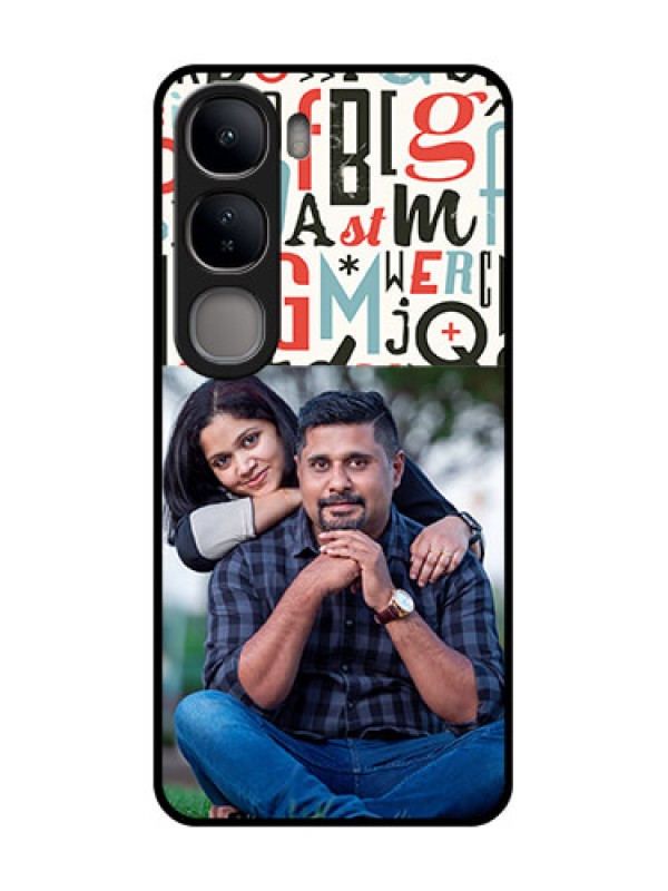 Custom Vivo Y300 5G Custom Glass Phone CaseAlphabet Design