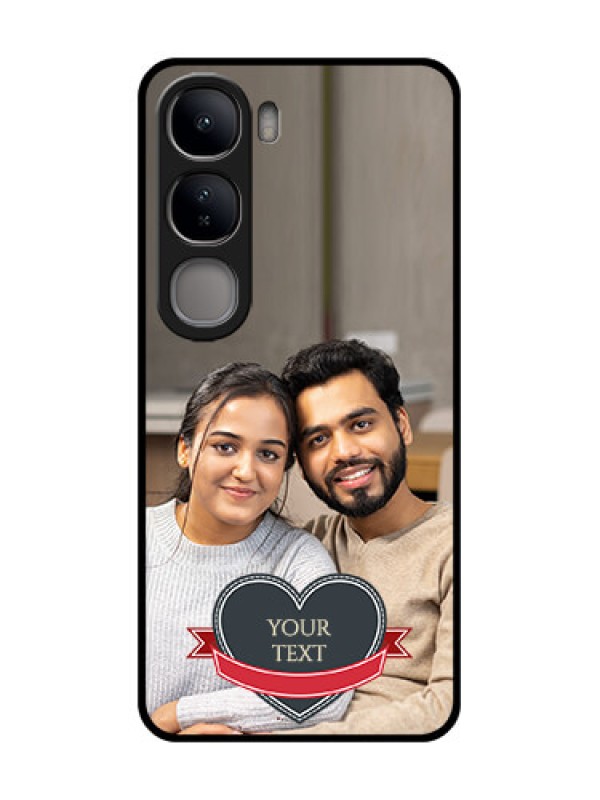 Custom Vivo Y300 5G Custom Glass Phone CaseJust Married Couple Design