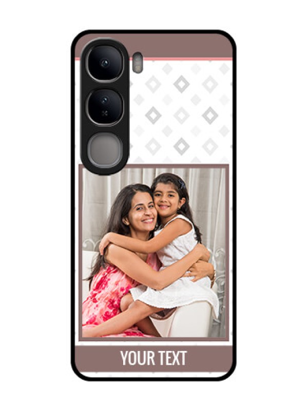 Custom Vivo Y300 5G Custom Glass Phone CaseSimple Diamond Design