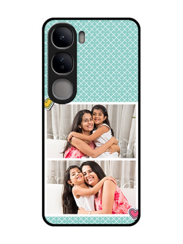Custom Vivo Y300 5G Custom Glass Phone Case2 Image Holder With Pattern Design