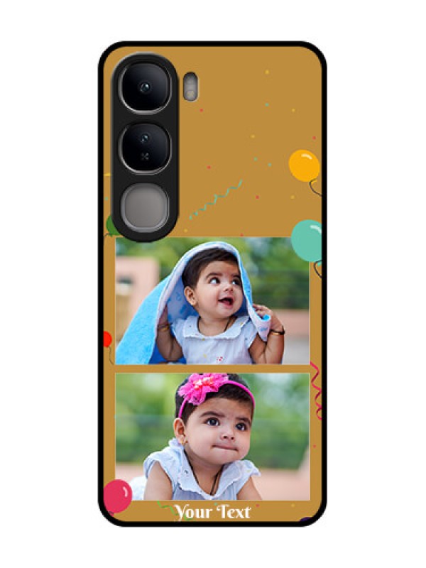 Custom Vivo Y300 5G Custom Glass Phone CaseImage Holder With Birthday Celebrations Design