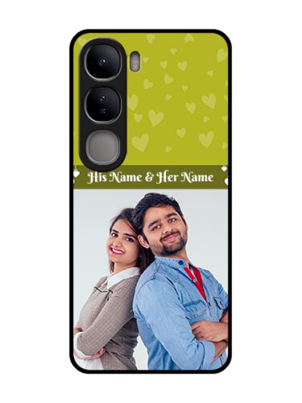 Custom Vivo Y300 5G Custom Glass Phone CaseYou and Me Heart Design