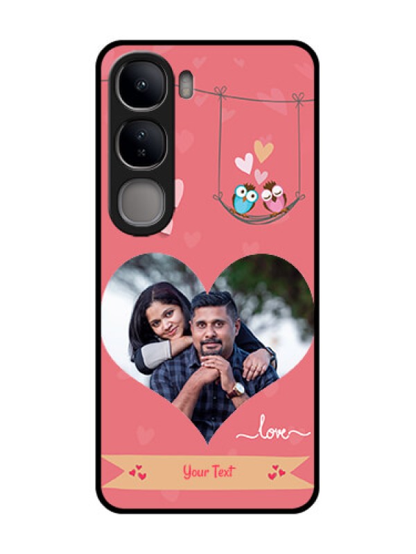 Custom Vivo Y300 5G Custom Glass Phone CasePeach Color Love Design