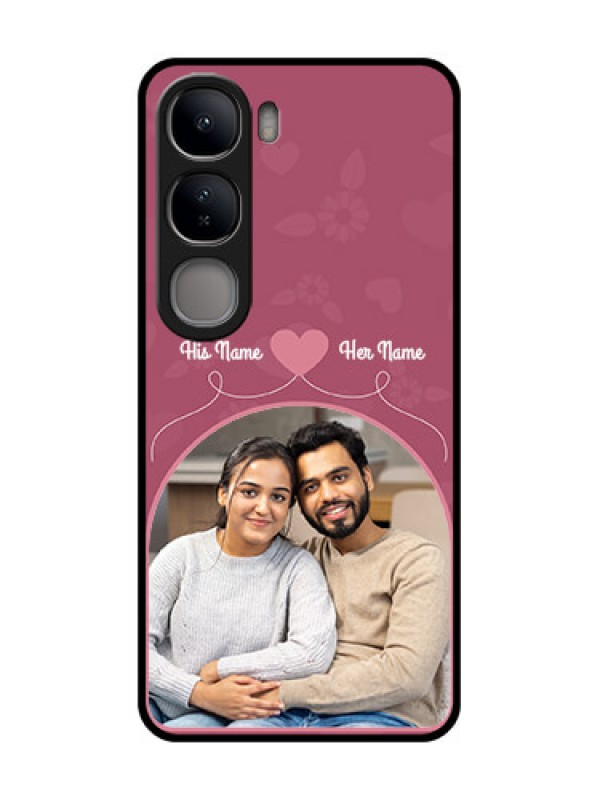 Custom Vivo Y300 5G Custom Glass Phone CaseLove Floral Design