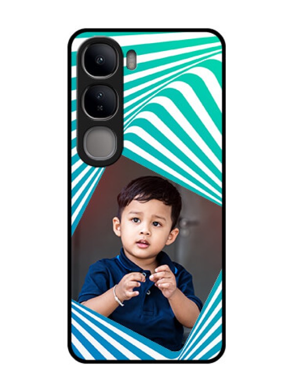 Custom Vivo Y300 5G Custom Glass Phone CaseAbstract Spiral Design