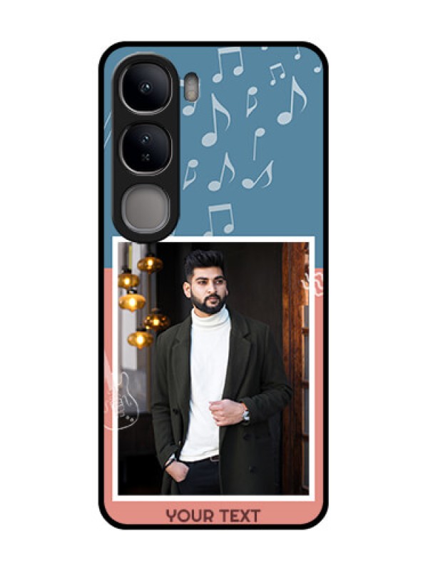 Custom Vivo Y300 5G Custom Glass Phone CaseWith Color Musical Note Design