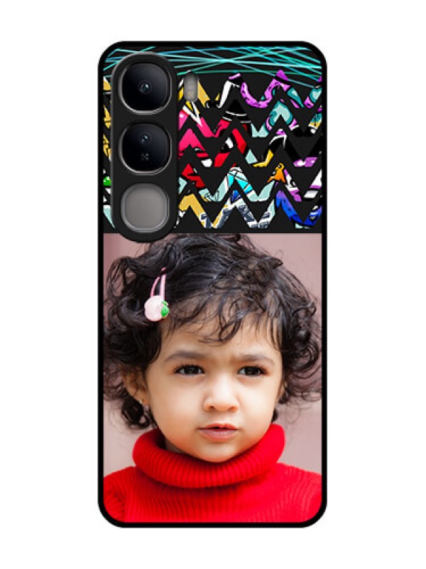 Custom Vivo Y300 5G Custom Glass Phone CaseNeon Abstract Design