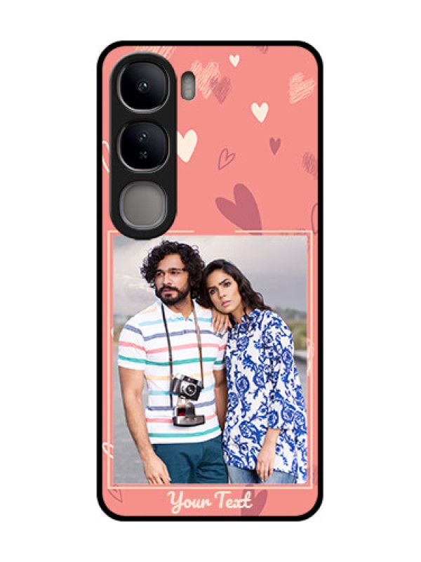 Custom Vivo Y300 5G Custom Glass Phone CaseLove Doodle Art Design