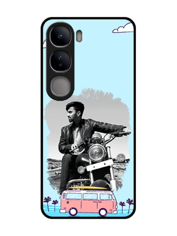 Custom Vivo Y300 5G Custom Glass Phone CaseTravel and Adventure Design
