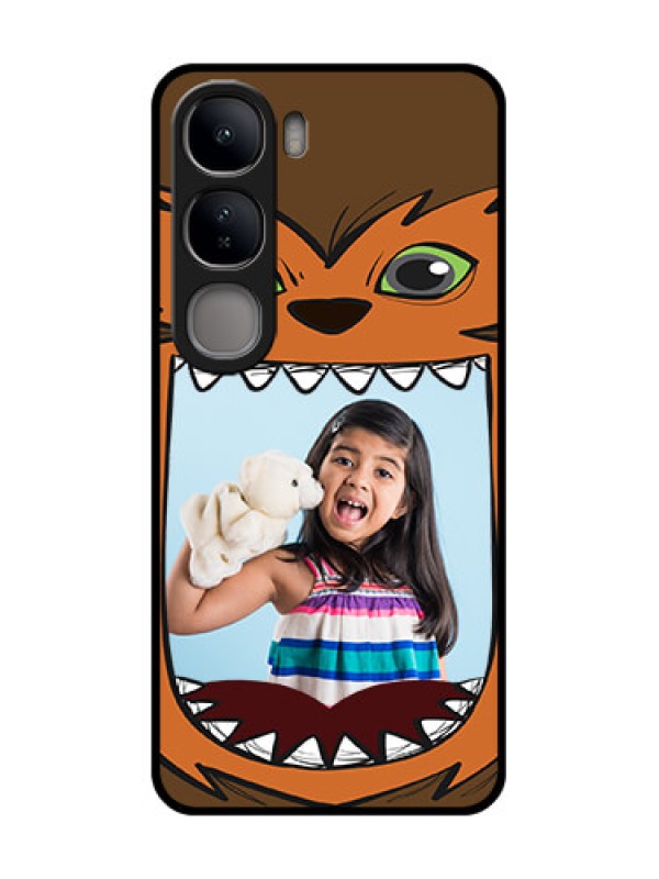 Custom Vivo Y300 5G Custom Glass Phone CaseOwl Monster Back Case Design