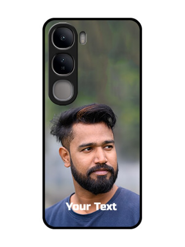 Custom Vivo Y300 5G Custom Glass Phone CasePhoto With Text Design