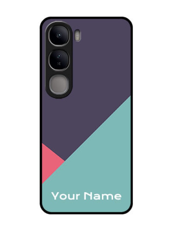 Custom Vivo Y300 5G Custom Glass Phone CaseTri Color Abstract Design