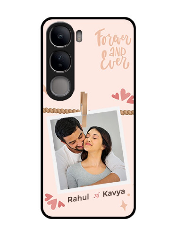 Custom Vivo Y300 5G Custom Glass Phone CaseForever And Ever Love Design