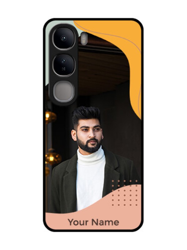 Custom Vivo Y300 5G Custom Glass Phone CaseTri - Coloured Overlay Design
