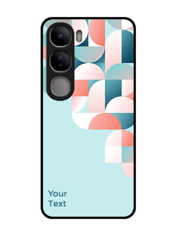 Custom Vivo Y300 5G Custom Glass Phone CaseStylish Semi - Circle Pattern Design