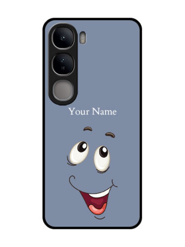 Custom Vivo Y300 5G Custom Glass Phone CaseLaughing Cartoon Face Design