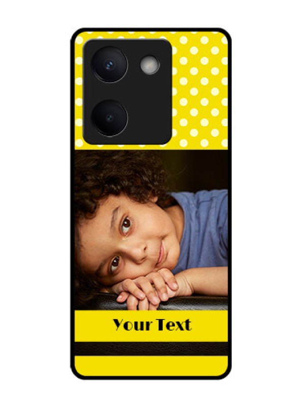 Custom Vivo Y300 Plus 5G Custom Glass Phone Case - Bright Yellow Case Design