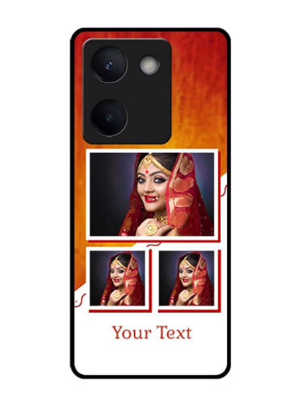 Custom Vivo Y300 Plus 5G Custom Glass Phone Case - Wedding Memories Design