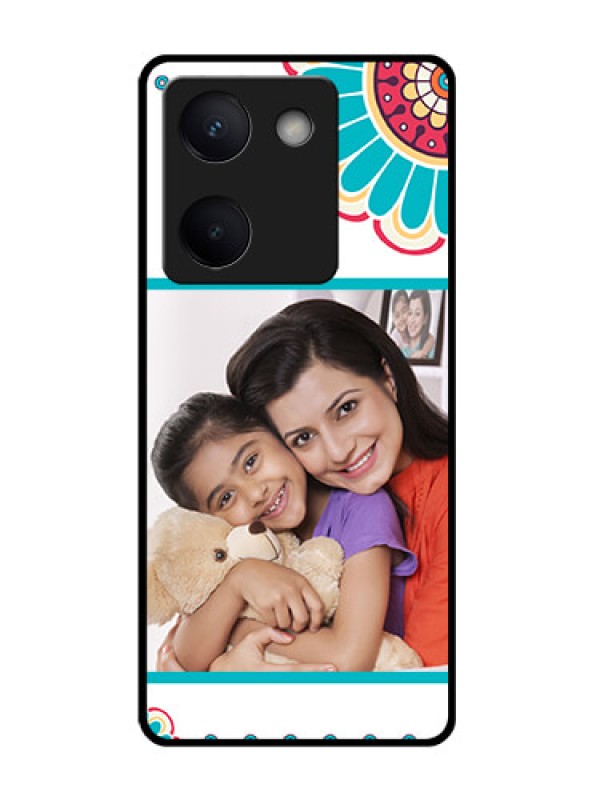 Custom Vivo Y300 Plus 5G Custom Glass Phone Case - Flower Design
