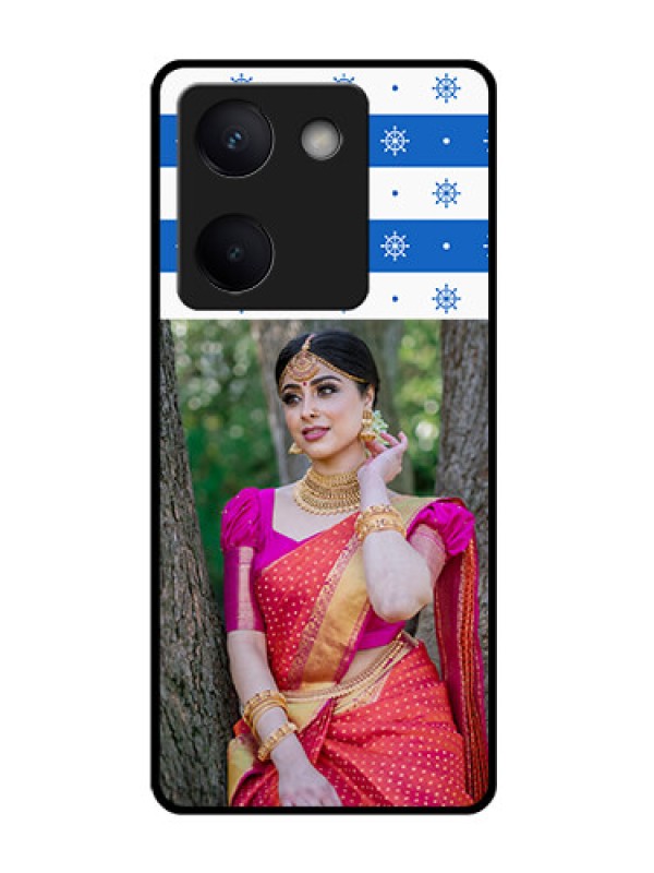 Custom Vivo Y300 Plus 5G Custom Glass Phone Case - Snow Pattern Design