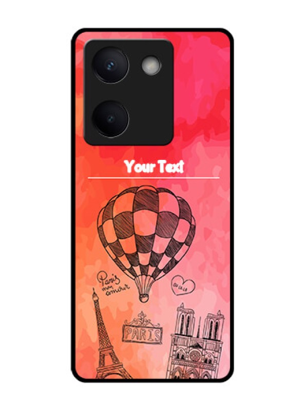 Custom Vivo Y300 Plus 5G Custom Glass Phone Case - Paris Theme Design