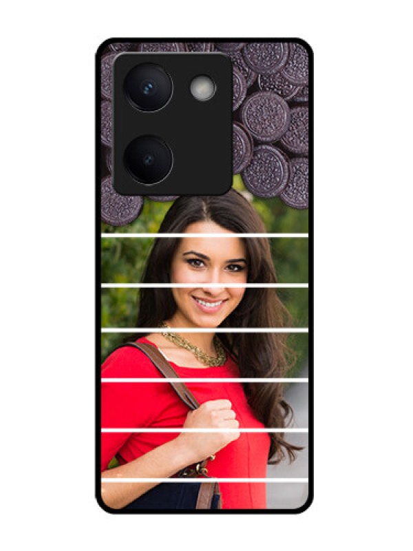 Custom Vivo Y300 Plus 5G Custom Glass Phone Case - With Oreo Biscuit Design