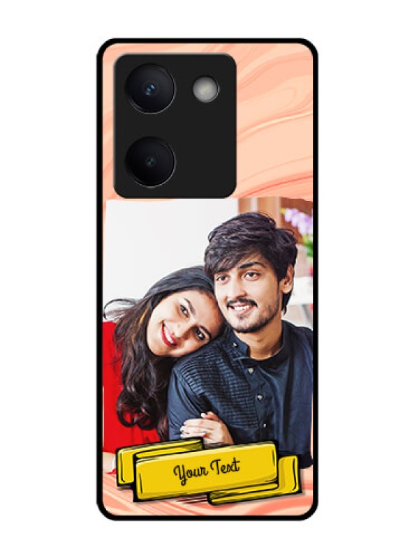 Custom Vivo Y300 Plus 5G Custom Glass Phone Case - Marble Texture Design