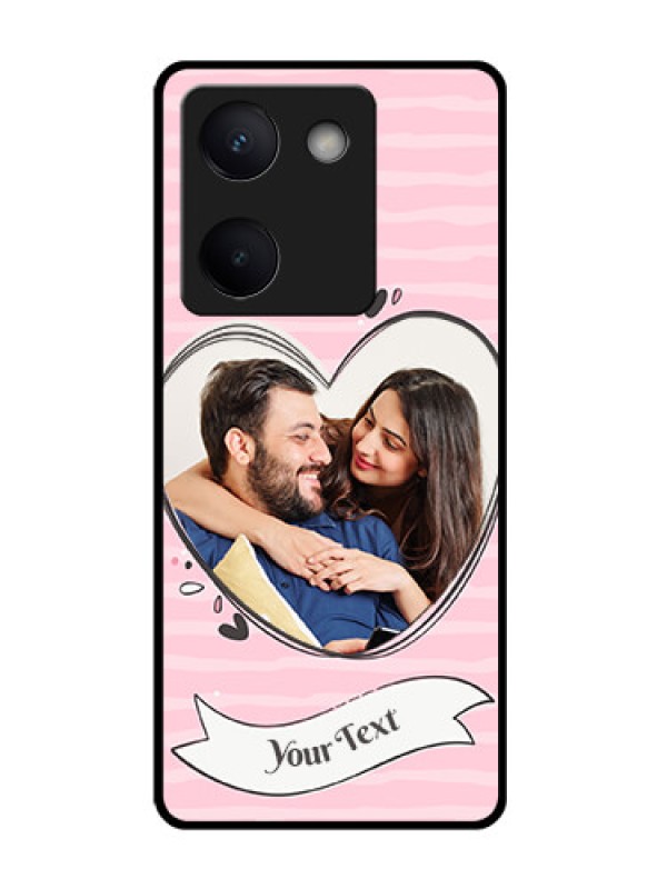 Custom Vivo Y300 Plus 5G Custom Glass Phone Case - Vintage Heart Design