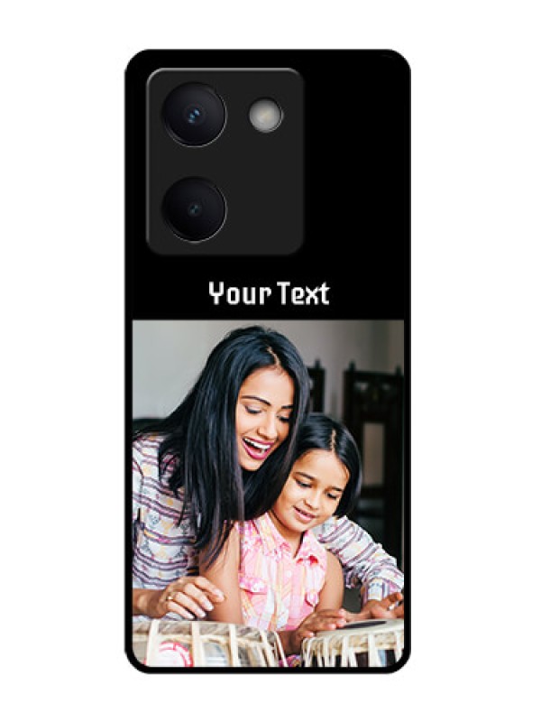 Custom Vivo Y300 Plus 5G Custom Glass Phone Case - Photo With Name Design