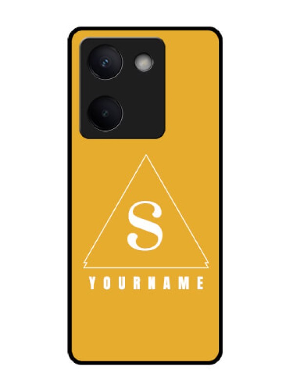 Custom Vivo Y300 Plus 5G Custom Glass Phone Case - Simple Triangle Design