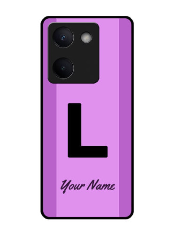 Custom Vivo Y300 Plus 5G Custom Glass Phone Case - Tricolor Custom Text Design