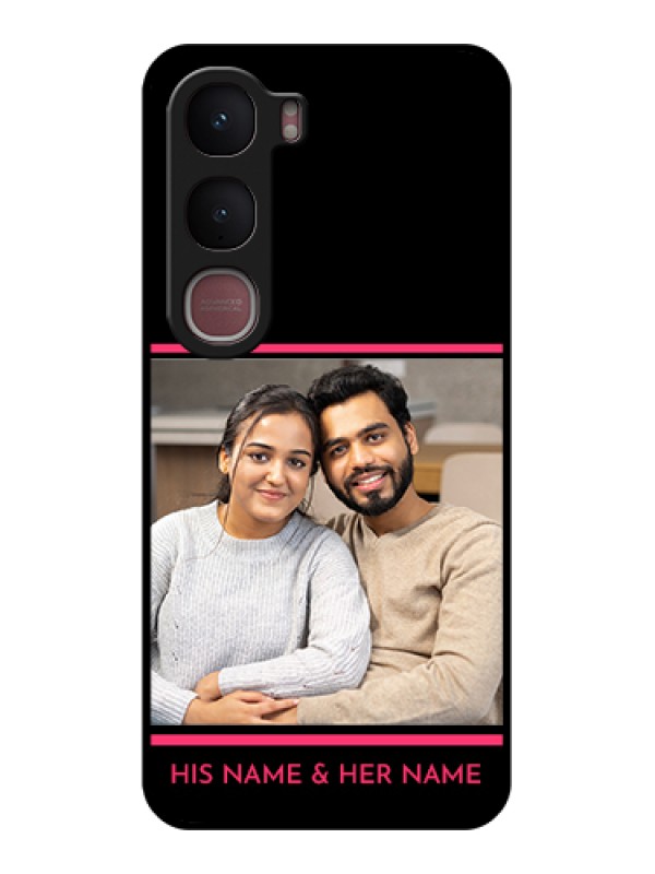 Custom Vivo Y31 5G Custom Glass Phone Case - With Add Text Design