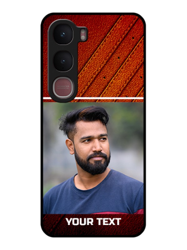 Custom Vivo Y31 5G Custom Glass Phone Case - Leather Phone Case Design