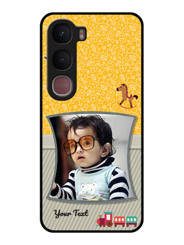 Custom Vivo Y31 5G Custom Glass Phone Case - Baby Picture Upload Design