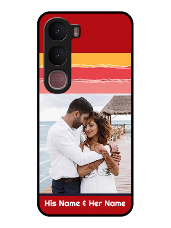 Custom Vivo Y31 5G Custom Glass Phone Case - Colorful Case Design