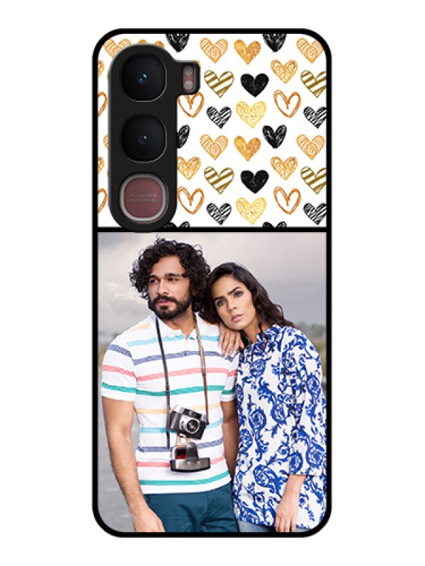 Custom Vivo Y31 5G Custom Glass Phone Case - Love Symbol Design