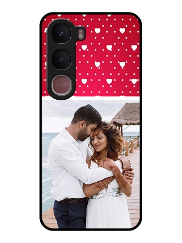 Custom Vivo Y31 5G Custom Glass Phone Case - Hearts Mobile Case Design