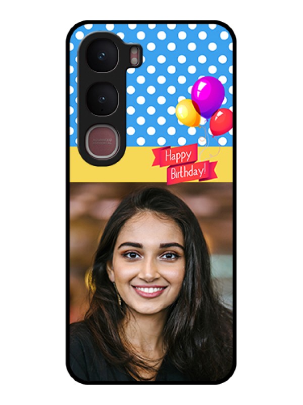 Custom Vivo Y31 5G Custom Glass Phone Case - Happy Birthday Design