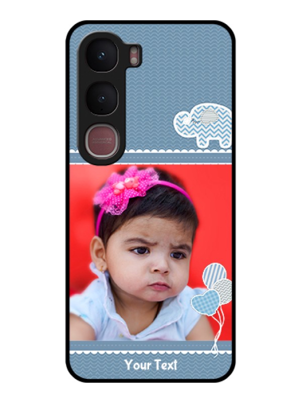 Custom Vivo Y31 5G Custom Glass Phone Case - With Kids Pattern Design