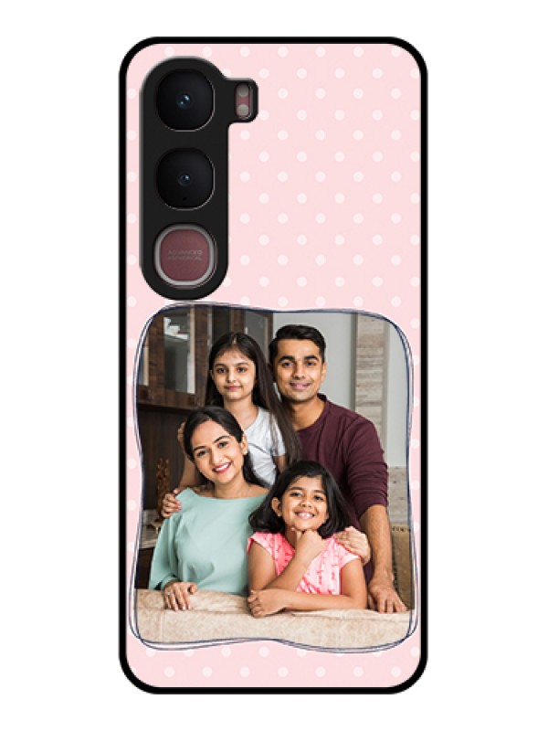 Custom Vivo Y31 5G Custom Glass Phone Case - Family With Dots Design