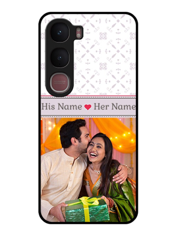 Custom Vivo Y31 5G Custom Glass Phone Case - With Photo And Ethnic Design