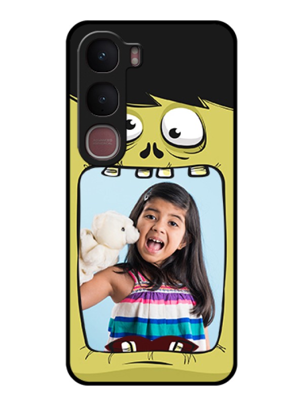Custom Vivo Y31 5G Custom Glass Phone Case - Cartoon Monster Back Case Design