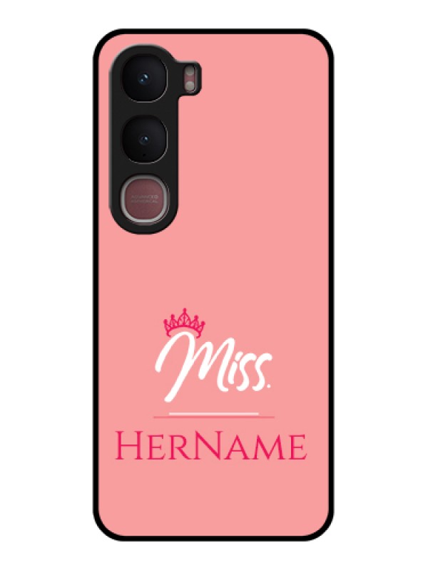 Custom Vivo Y31 5G Custom Glass Phone Case - Mrs With Name Design