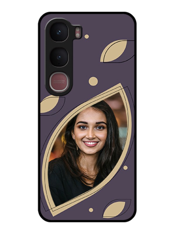 Custom Vivo Y31 5G Custom Glass Phone Case - Falling Leaf Design