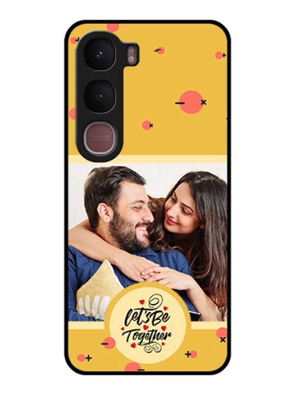 Custom Vivo Y31 5G Custom Glass Phone Case - Lets Be Together Design
