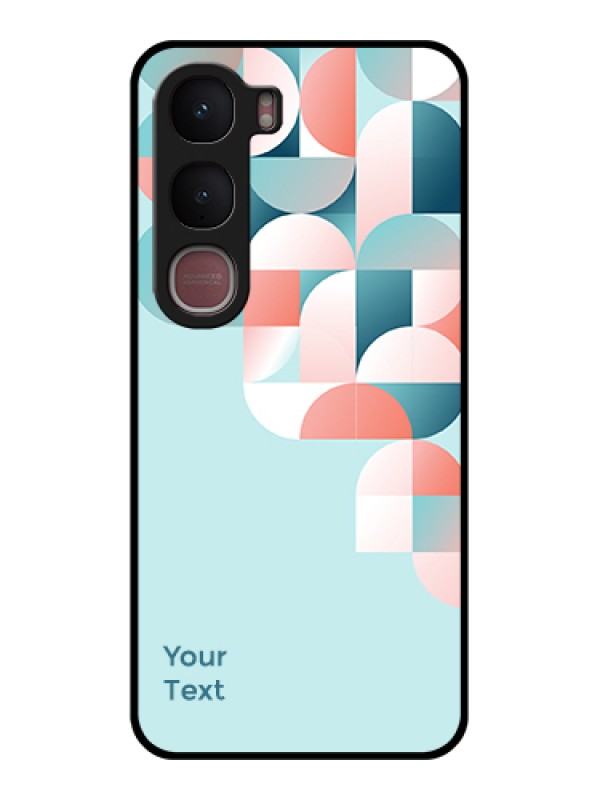 Custom Vivo Y31 5G Custom Glass Phone Case - Stylish Semi - Circle Pattern Design