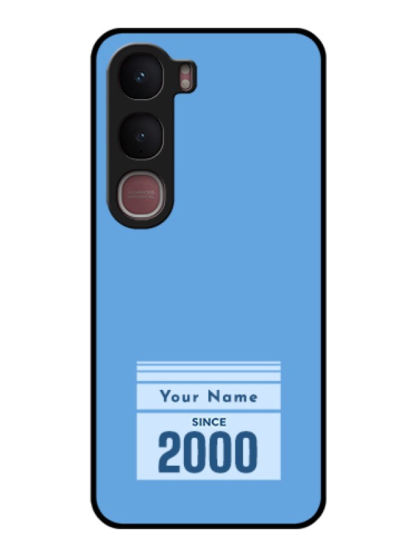 Custom Vivo Y31 5G Custom Glass Phone Case - Custom Year Of Birth Design