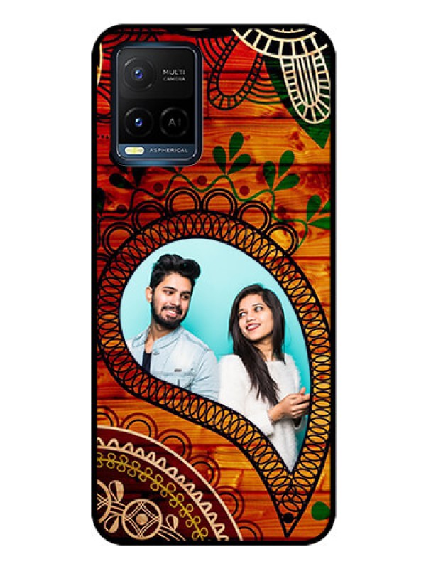 Custom Vivo Y33s Personalized Glass Phone Case - Abstract Colorful Design