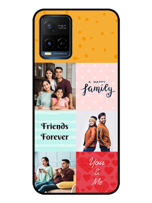 Custom Vivo Y33s Personalized Glass Phone Case - Images with Quotes Design